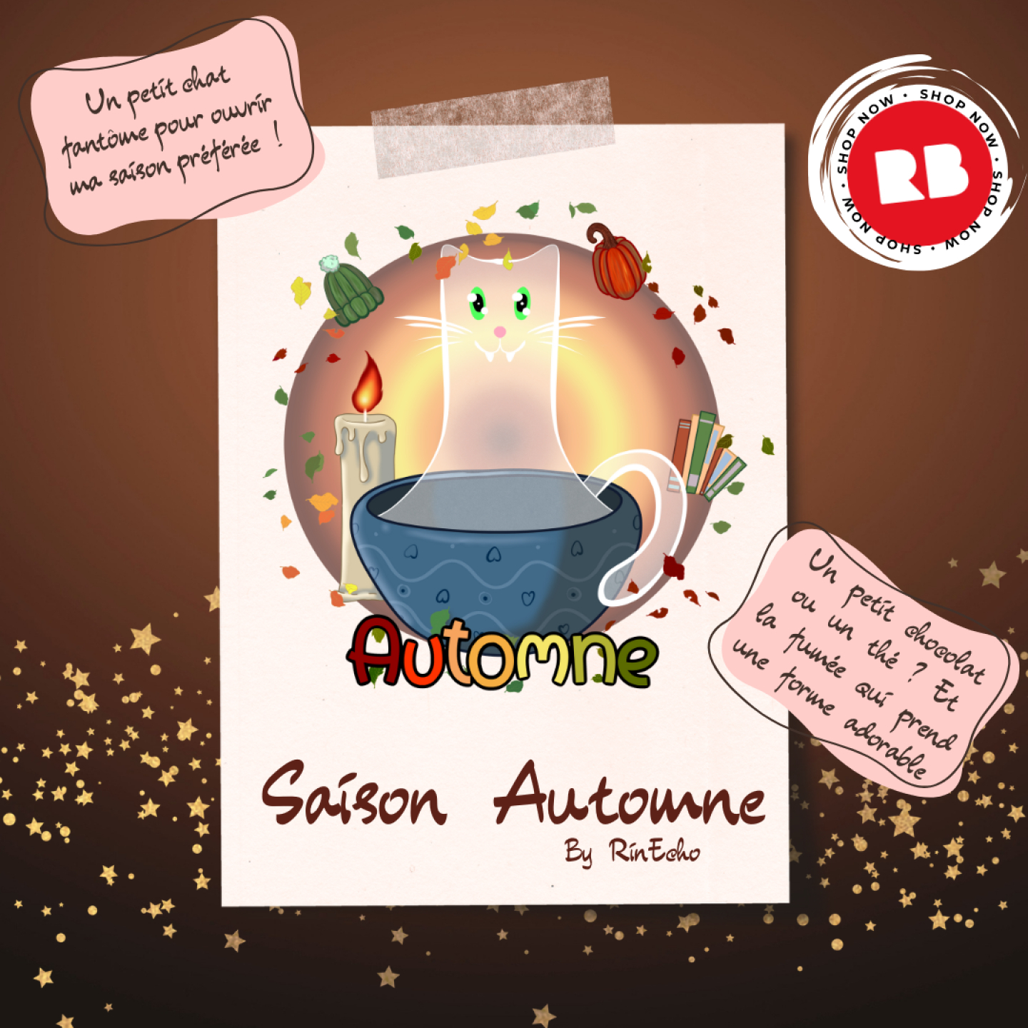 L'automne est là ! L'air qui se refroidit, les feuilles qui tombent, le commencement de la saison pour des tasses de chocolat chaud et de thé en lisant un livre ou en regardant une série... Je vous souhaite une superbe saison avec ce petit félin d'Halloween qui joue avec la vapeur de votre boisson chaude favorite !
Disponible sur ma boutique Redbubble :)
*
*
*
*
*
#animal #art_dailydose #dailyarts #artistoftheday #CreativeCalm #artist #artinspiration #artistwork #Automne #Cat #Chat #Cute #Tasse #Mug #Tee #Thé #Chocolat #Cacao #Café #Coffee #RinEcho #RinEchoIllus #Redbubble #Design #Original