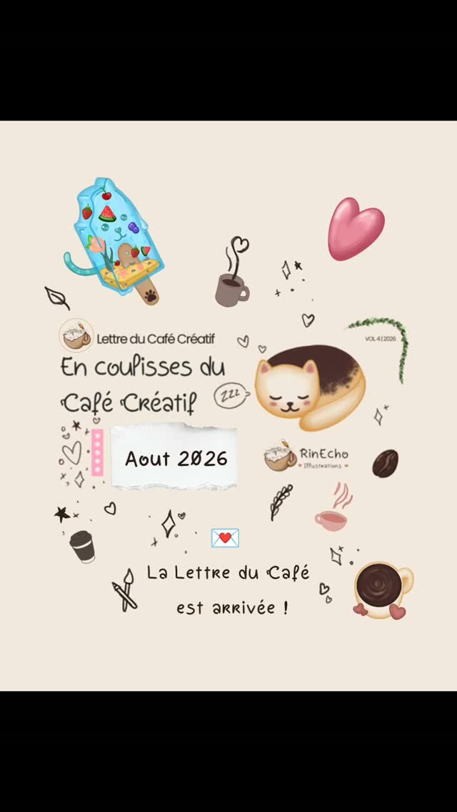 ☕ La Lettre du Café Créatif — Août 2026 est arrivée ! 🤎
Août aura été un mois de tests, de ratés, de réflexions et de petites avancées. 🌿
J’ai continué à construire l’identité du Café, fait évoluer mes projets et partagé de nouveaux
moments avec la communauté.
📖 Je vous emmène découvrir tout ça dans les coulisses du Café !
Qu’est-ce que vous retenez de votre mois d’août ? ☕✨
#RinEcho #CafeCreatif #LettreDuCafe #BilanAout #rinechoillus